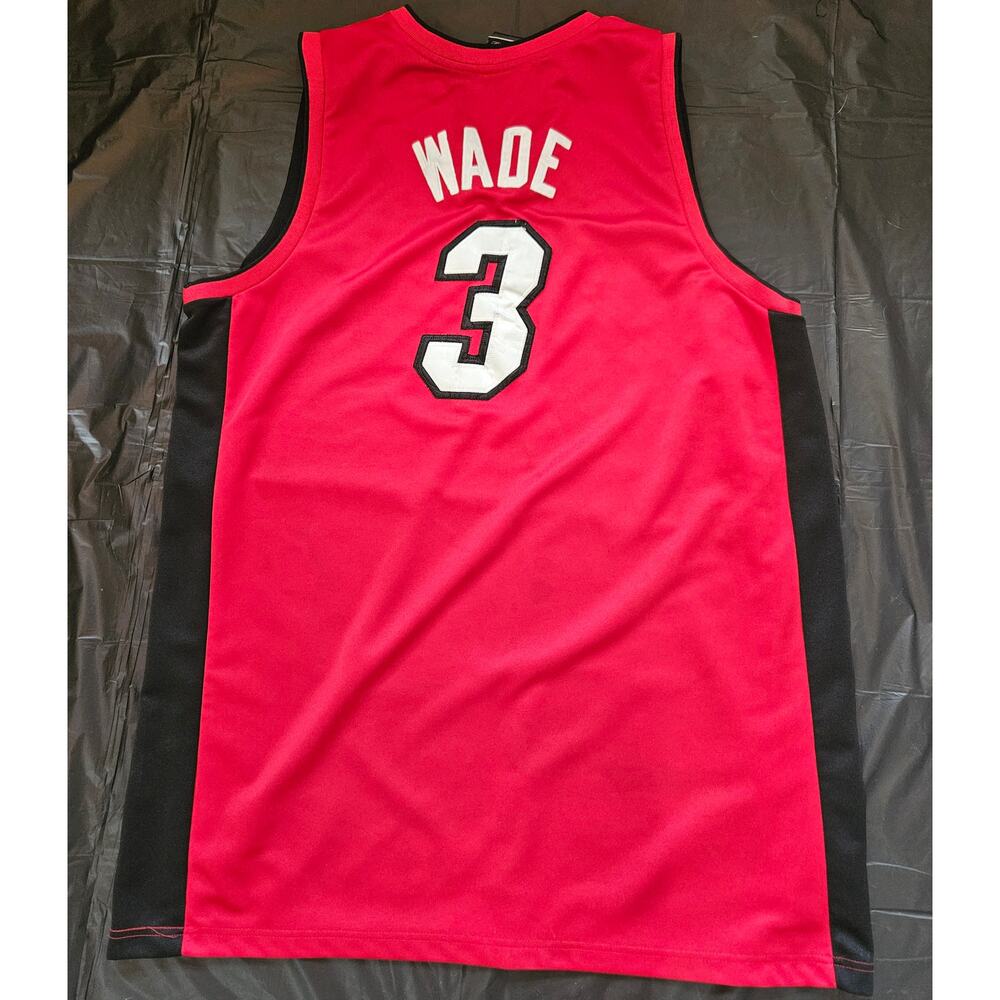 Stitched Dwayne Wade Miami Heat Basketball Jersey Reebok 3XL